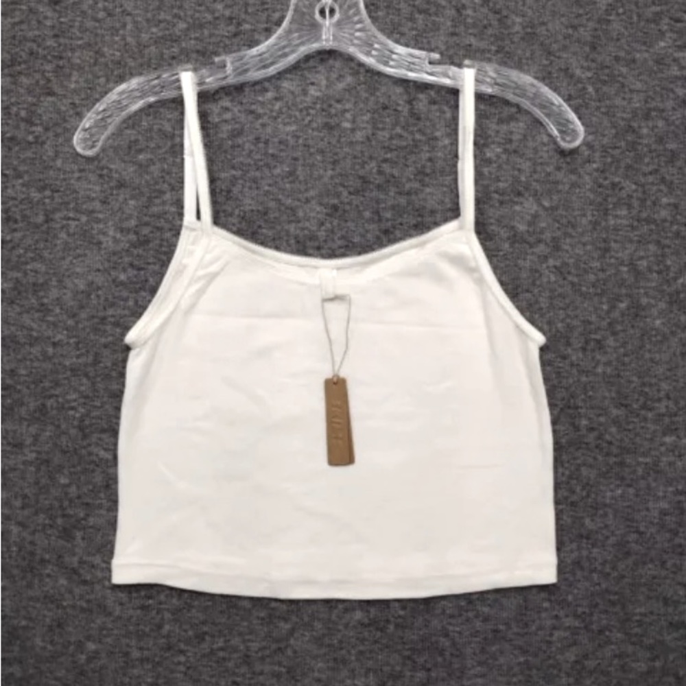 SKIMS NWT L Logo Ribbed Cropped Camisole